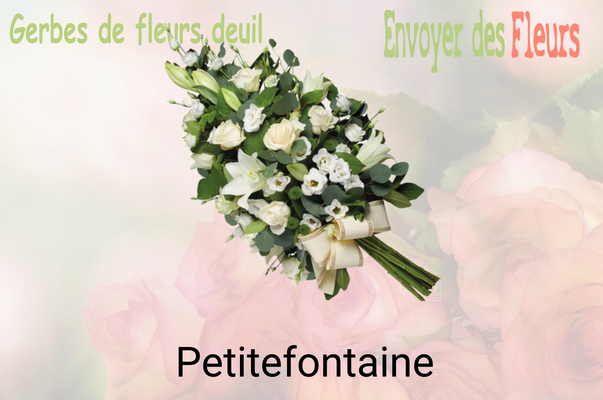 Gerbe de fleurs de deuil livrée à Petitefontaine